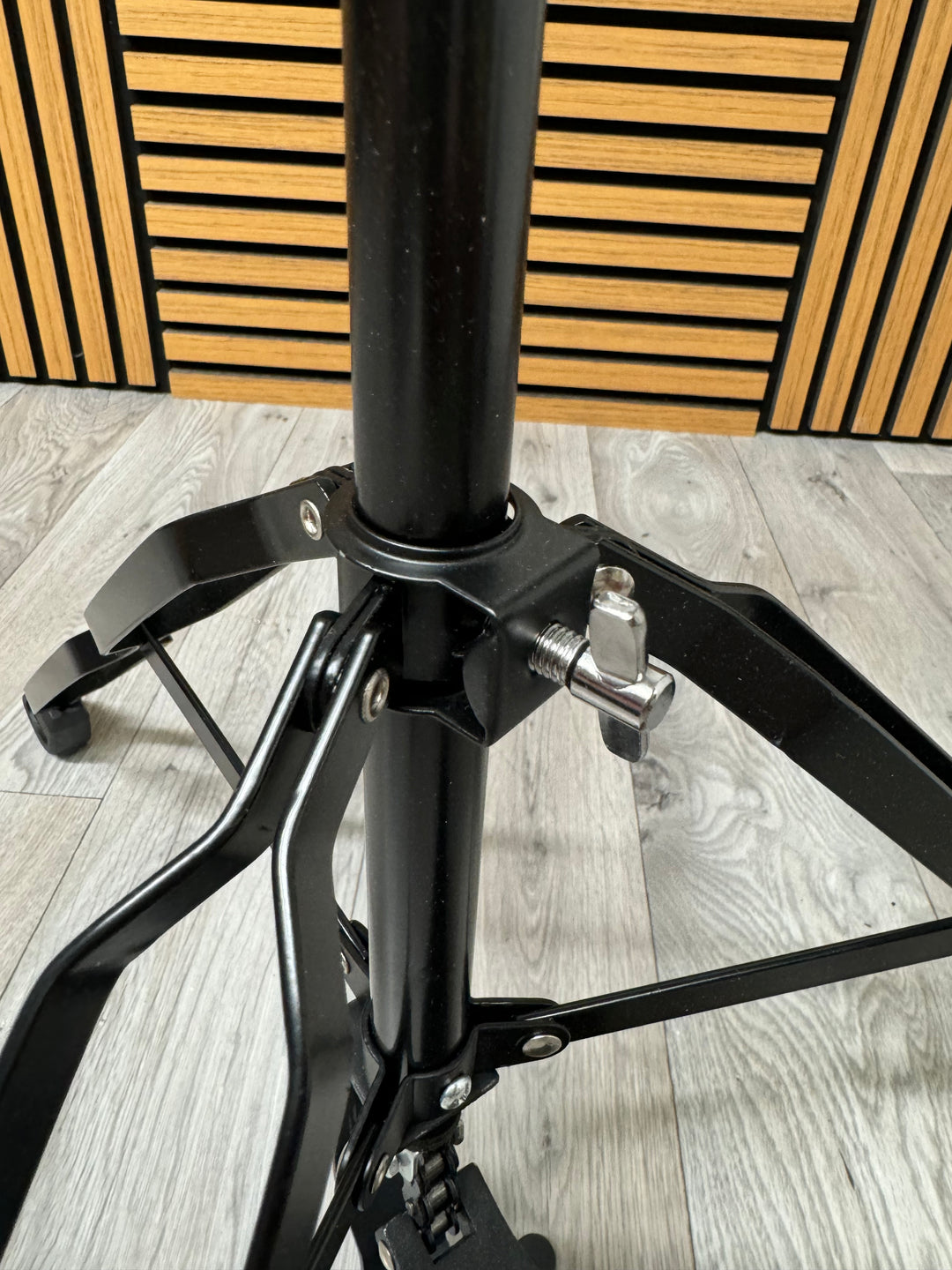 Black Hi Hat Cymbal Stand Double Braced / Hardware #OO33