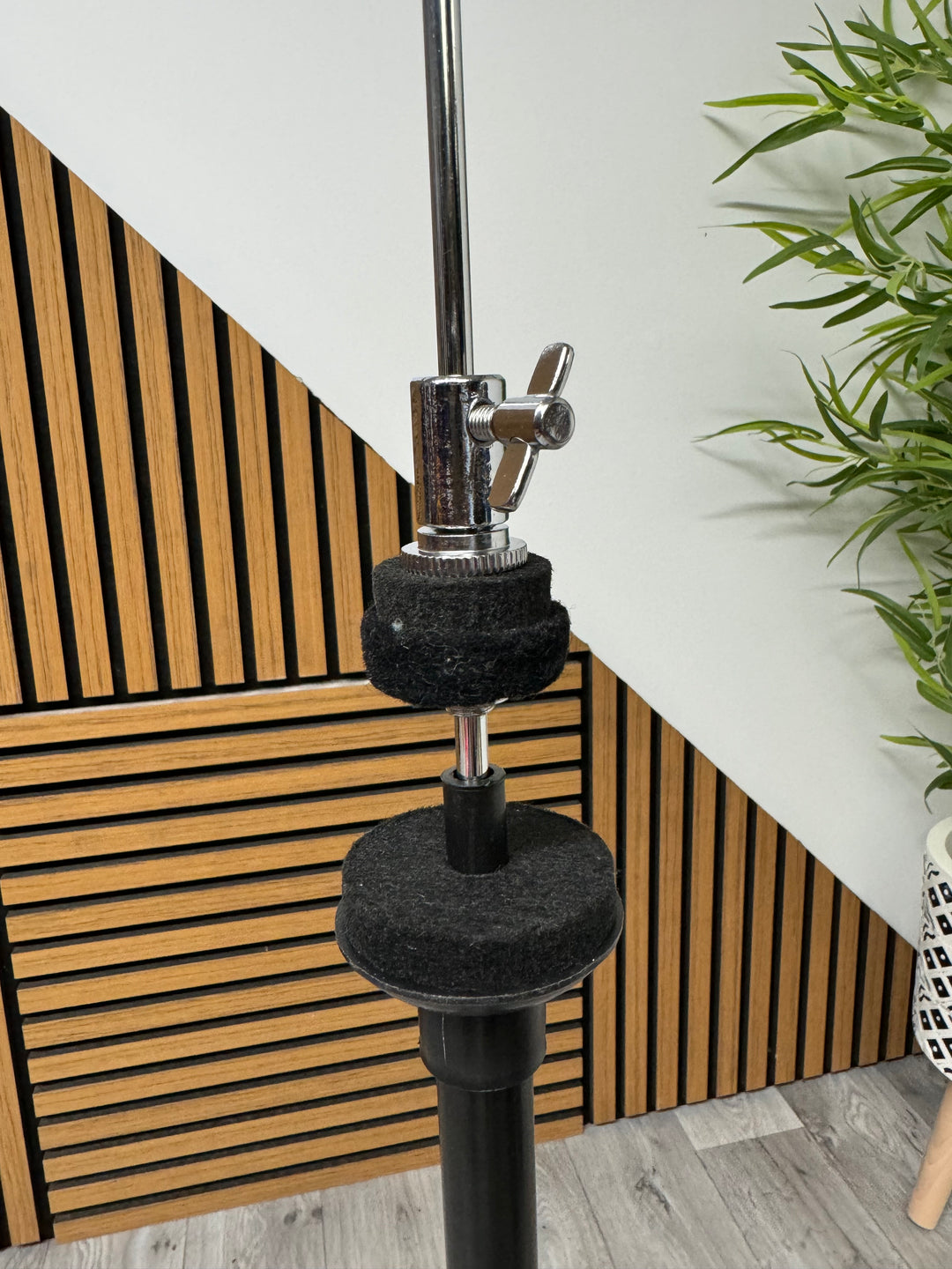 Black Hi Hat Cymbal Stand Double Braced / Hardware #OO33