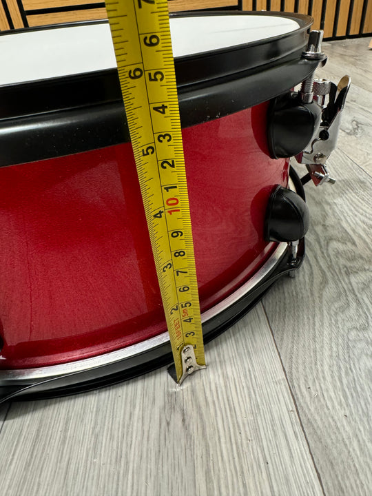 Gear4Music 14” x 5.5” Snare Drum / 6-Lug / Red #OO34