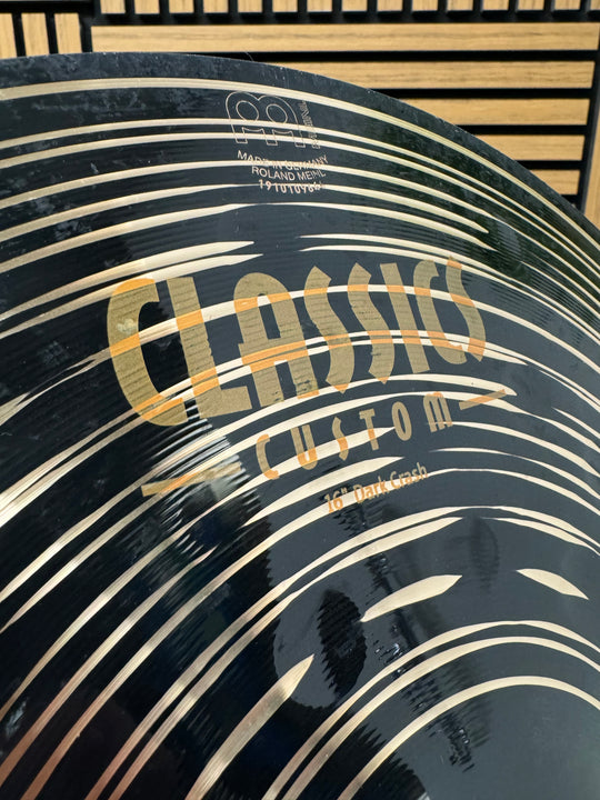 Meinl Classics Custom Dark Crash 16”/40cm Cymbal / Accessory #VI8