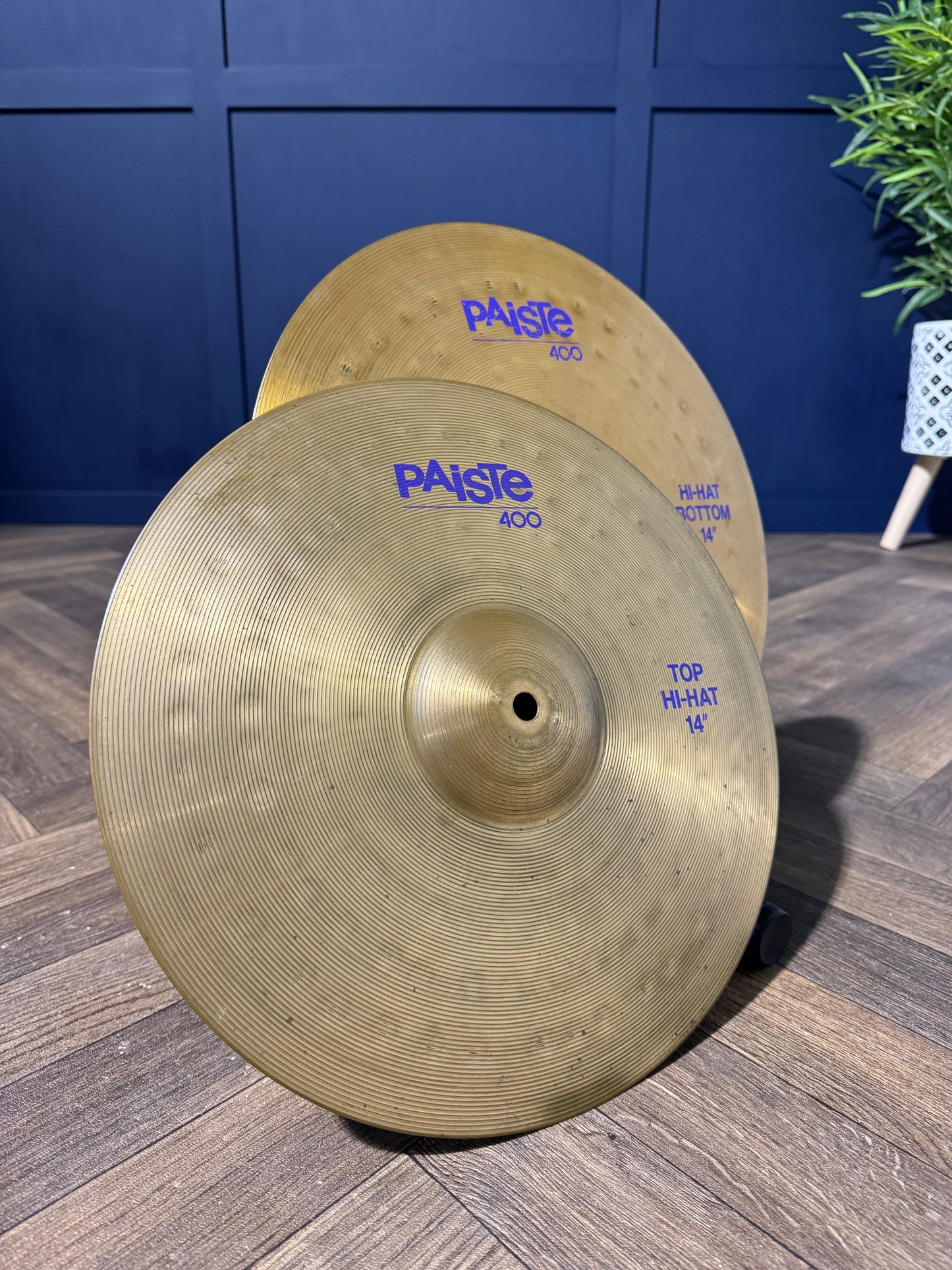 Paiste 400 Hi Hats 14”/35cm Cymbals (Pair) #MS25/MU39