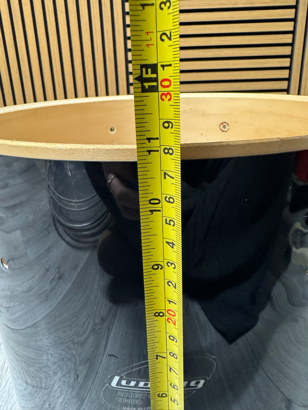 Ludwig Accent CS Tom Drum Shell 13”x11” Bare Wood #OW11