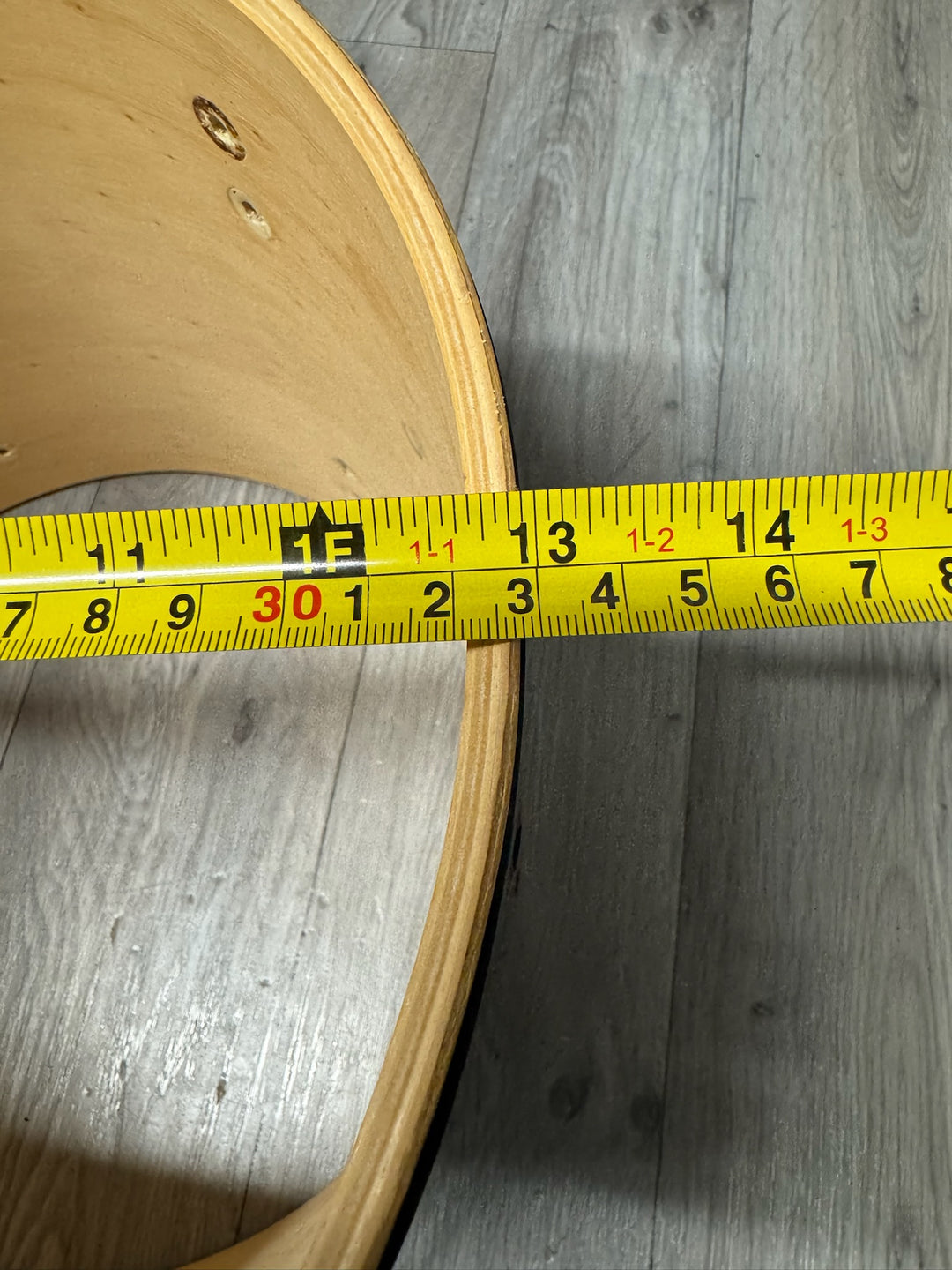 Ludwig Accent CS Tom Drum Shell 13”x11” Bare Wood #OW11