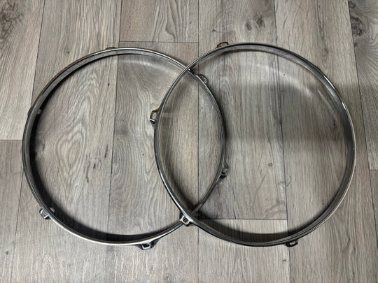 Ludwig Tom Drum 12” 6-Lug Hoops Rims Hardware Tension #OW12