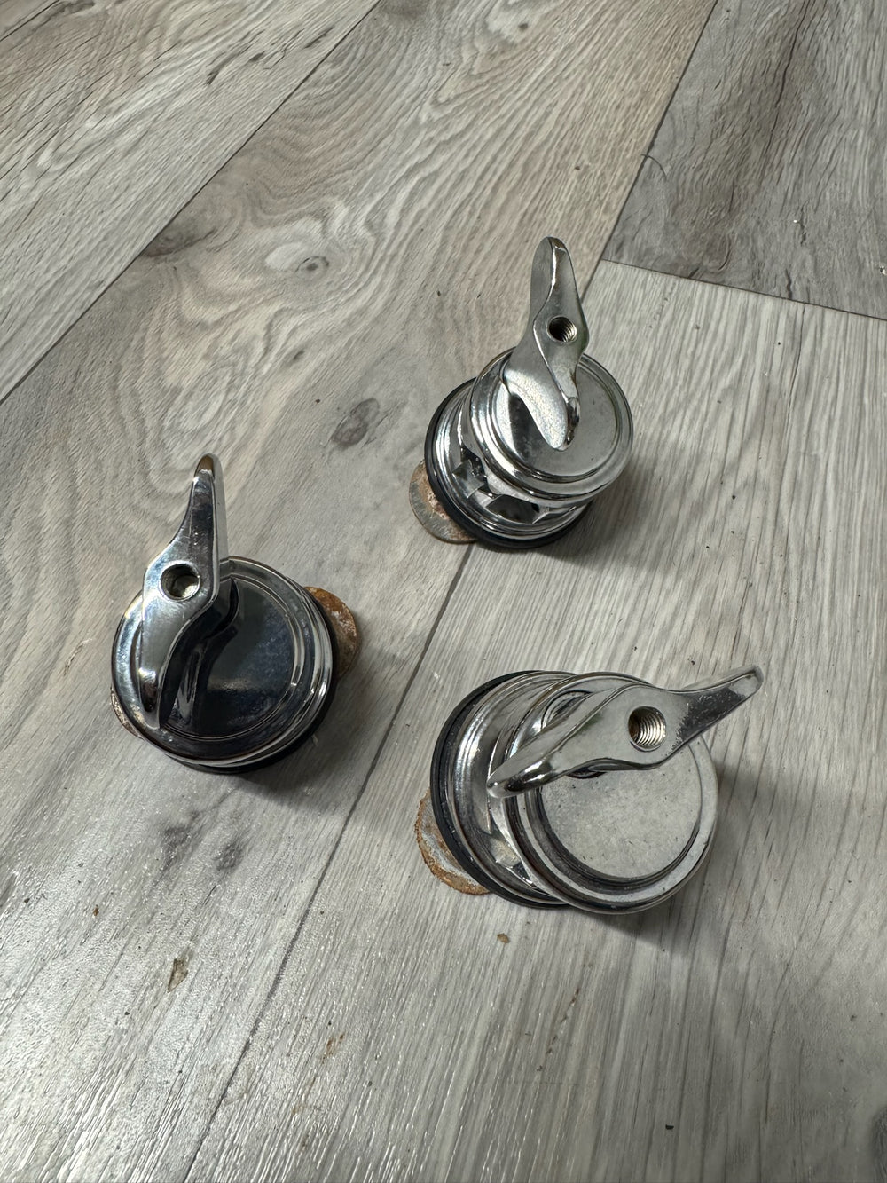 Ludwig Floor Tom Drum Leg Holders Hardware Mounts x3 #OW17