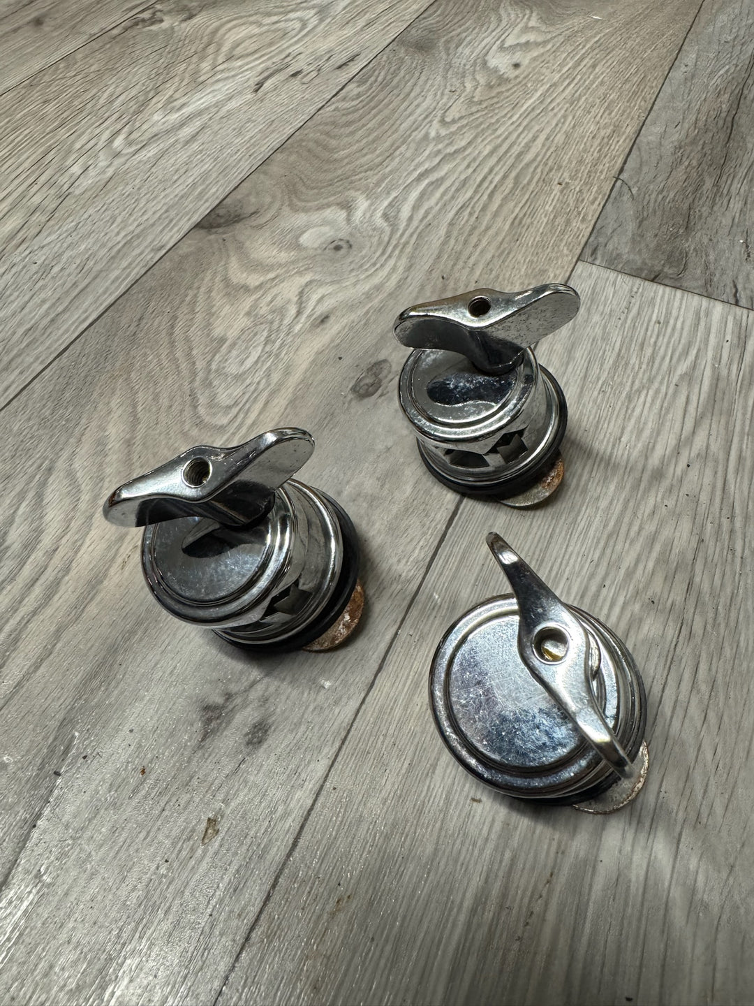 Ludwig Floor Tom Drum Leg Holders Hardware Mounts x3 #OW17