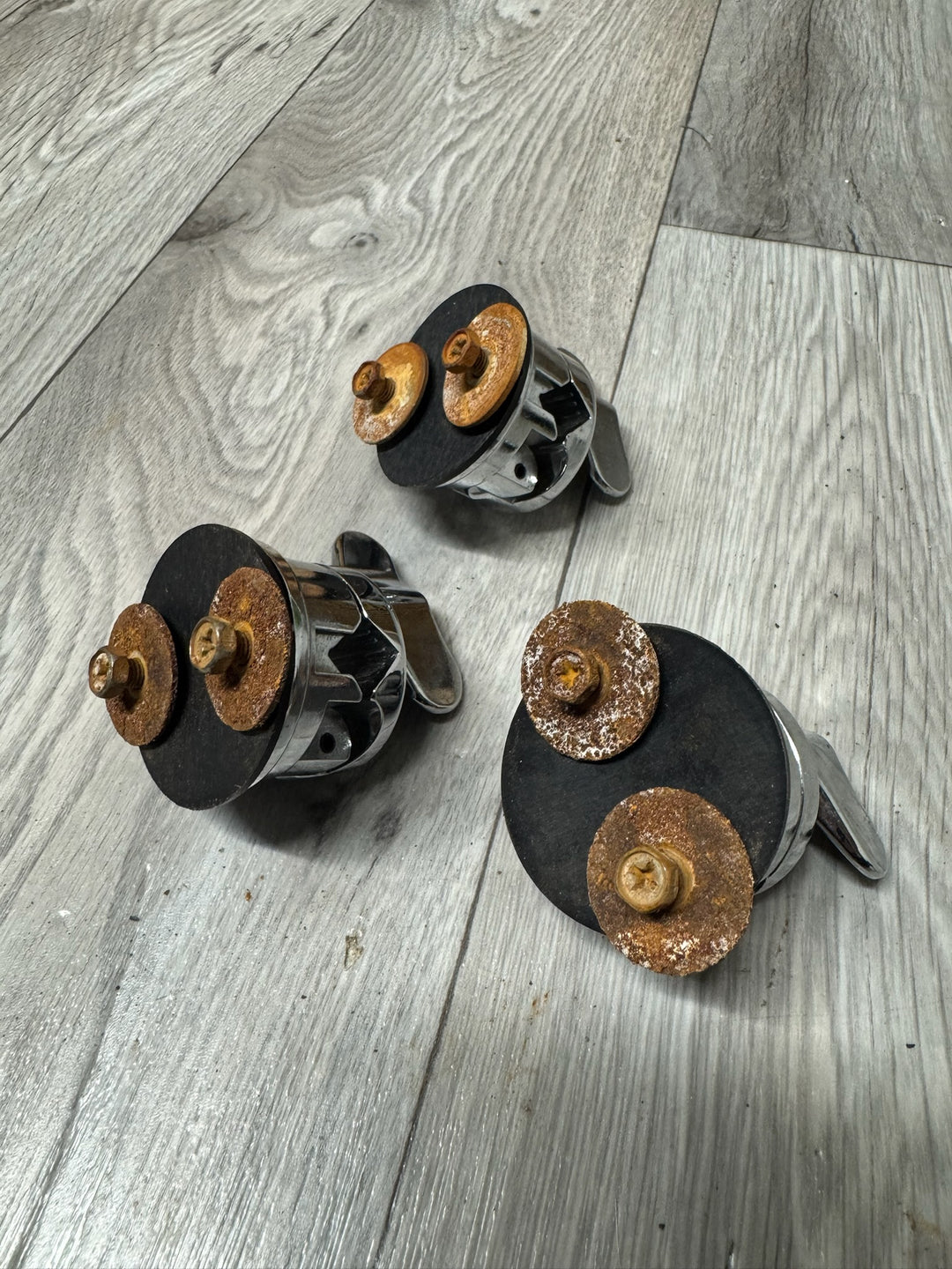 Ludwig Floor Tom Drum Leg Holders Hardware Mounts x3 #OW17