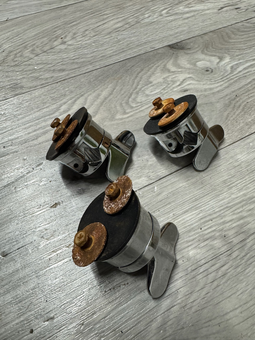 Ludwig Floor Tom Drum Leg Holders Hardware Mounts x3 #OW17