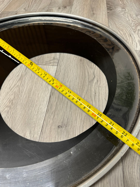 Black Resonant Bass 22" Drum Head / Port Hole #OO75