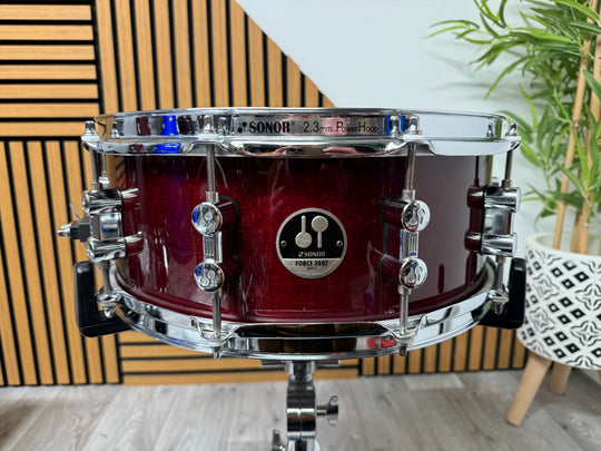 SONOR 3007 Maple Snare Drum 14” x 5.5” / 10-Lug / Red #VK17