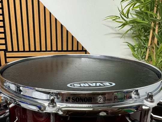 SONOR 3007 Maple Snare Drum 14” x 5.5” / 10-Lug / Red #VK17