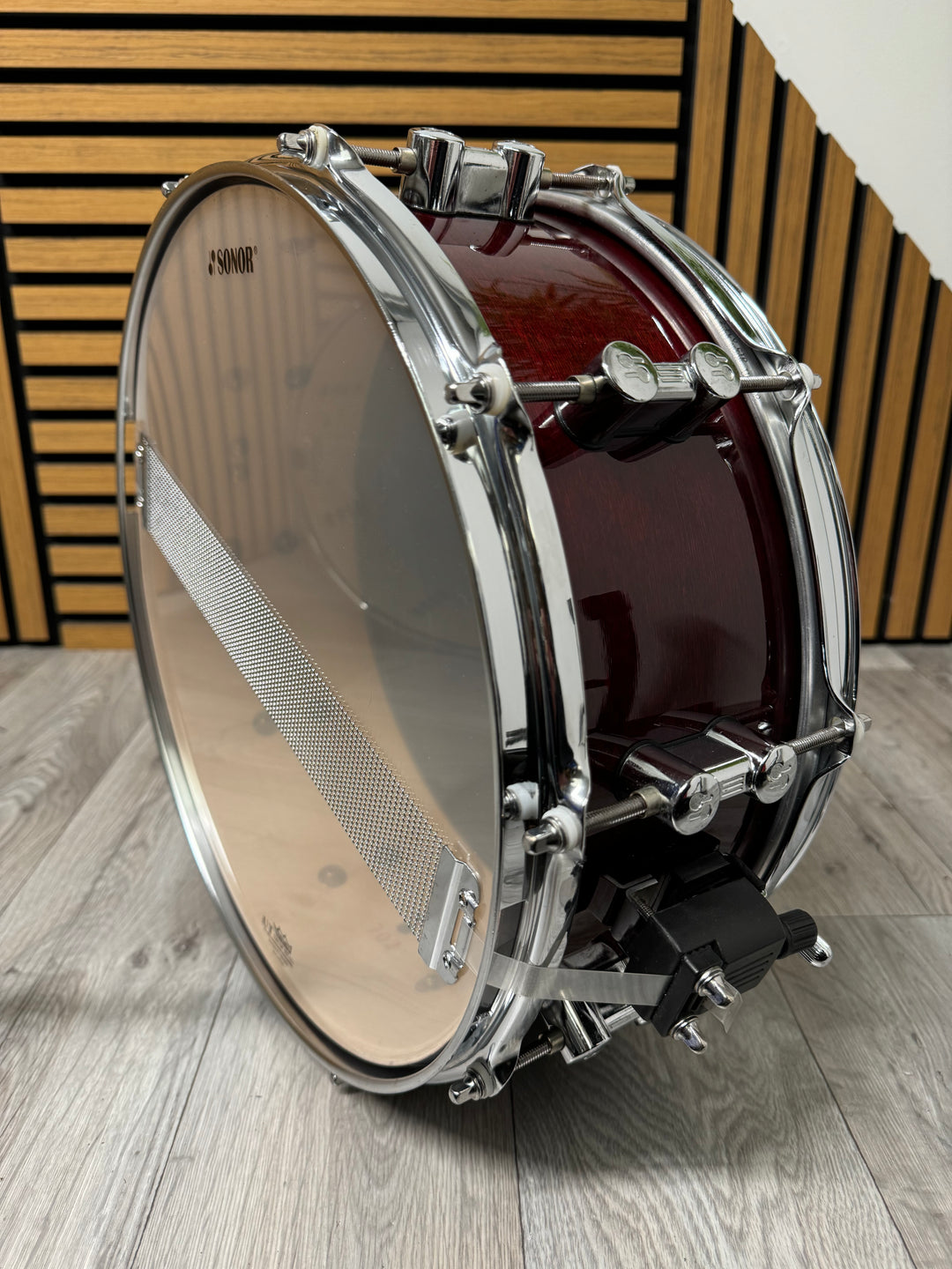 SONOR 3007 Maple Snare Drum 14” x 5.5” / 10-Lug / Red #VK17