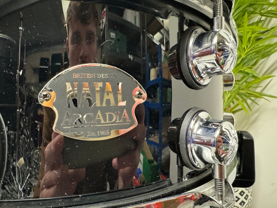 Natal Arcadia Snare Drum 14” x 5.5” / 8-Lug / Black #VK19