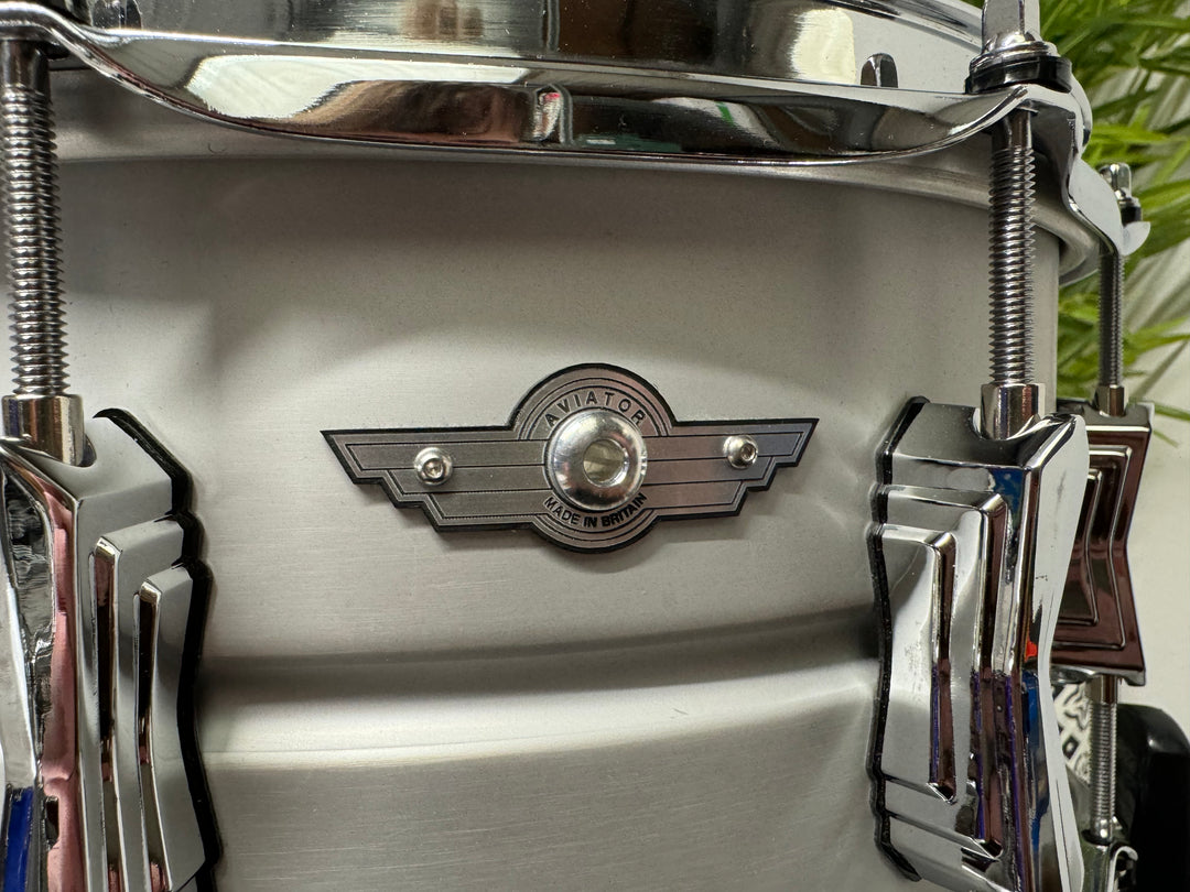 British Drum Company 'Aviator' 14” x 6.5” Snare Drum / Aluminium #VK19