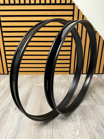 Bass Drum 16” Metal Hoops Rims Hardware / Black #VK32