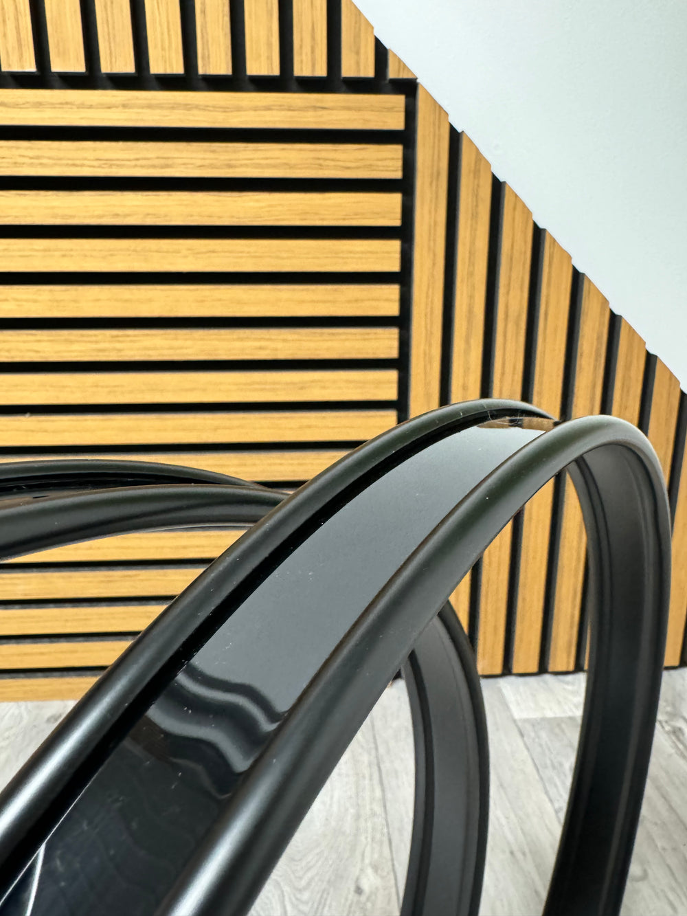 Bass Drum 16” Metal Hoops Rims Hardware / Black #VK32