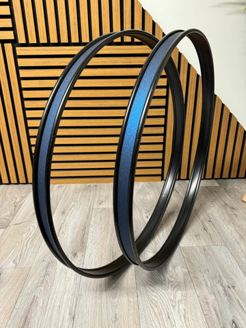 Bass Drum 22” Metal Hoops Rims Hardware / Blue #VK33