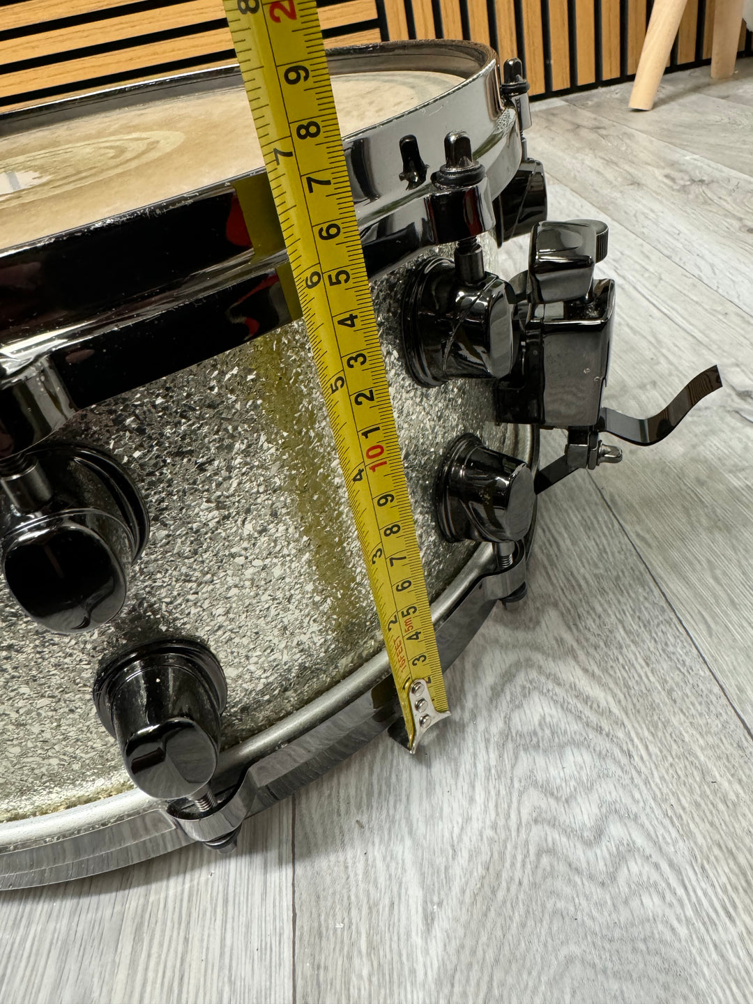 Mapex Black Panther 'Thick Maple' 14” x 6” Snare Drum / Silver Sparkle #OQ7