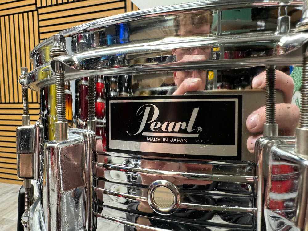 Vintage Pearl 14” x 6.5” Snare Drum / 10-Lug / Steel Shell #OQ10