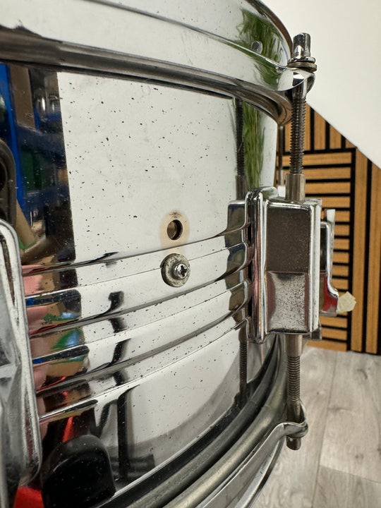 Vintage Pearl 14” x 6.5” Snare Drum / 10-Lug / Steel Shell #OQ10
