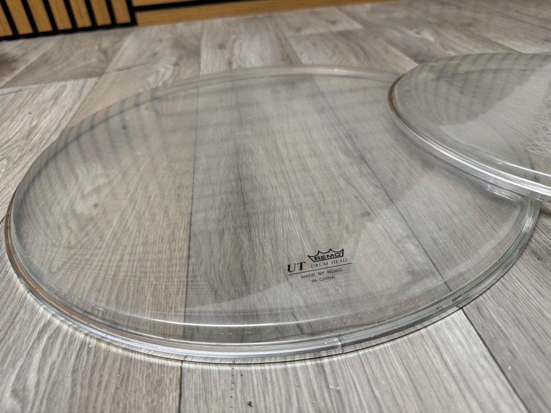 REMO UT Clear Tom Drum Heads Set Of 3 / Rock Fusion Size #VK62