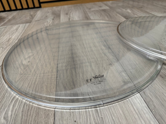 REMO UT Clear Tom Drum Heads Set Of 3 / Rock Fusion Size #VK62