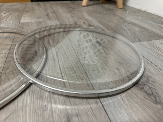 Clear Resonant Tom Rock Fusion Size Drum Heads Skins Set Of 3 #VK63