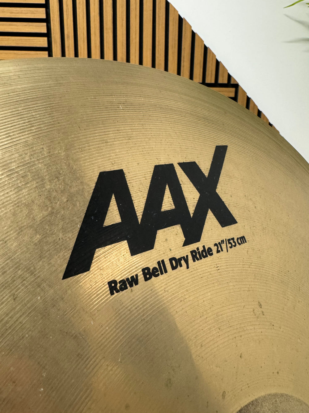 Sabian AAX Raw Bell Dry Ride Cymbal 21”/53cm Cymbal #OQ18