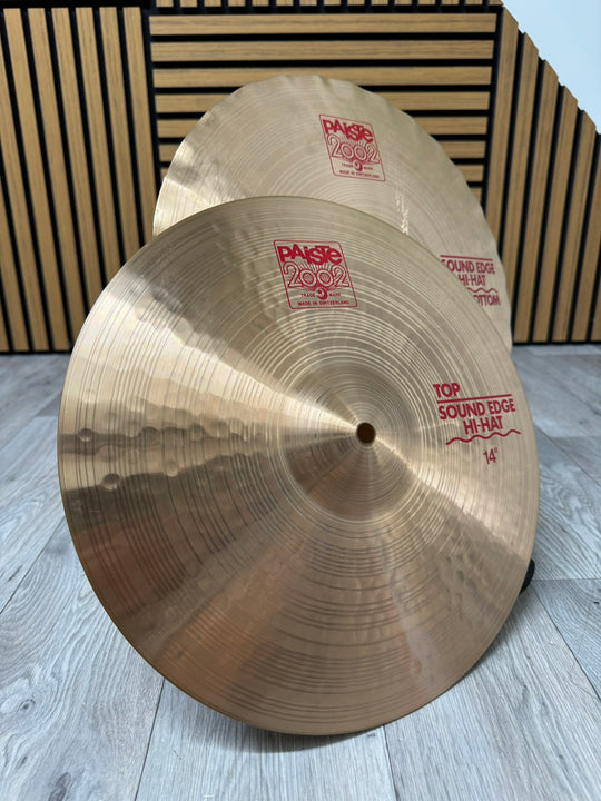 Paiste 2002 Sound Edge Hi Hats 14"/35cm Cymbals (Pair) #WT17