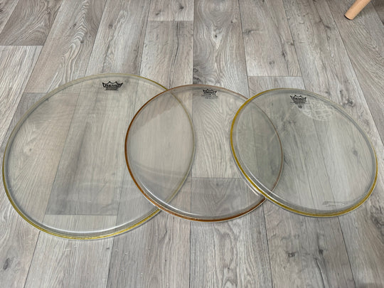 REMO Weatherking Ambassador Tom Rock Size Drum Heads Skins Set Of 3 #WF47