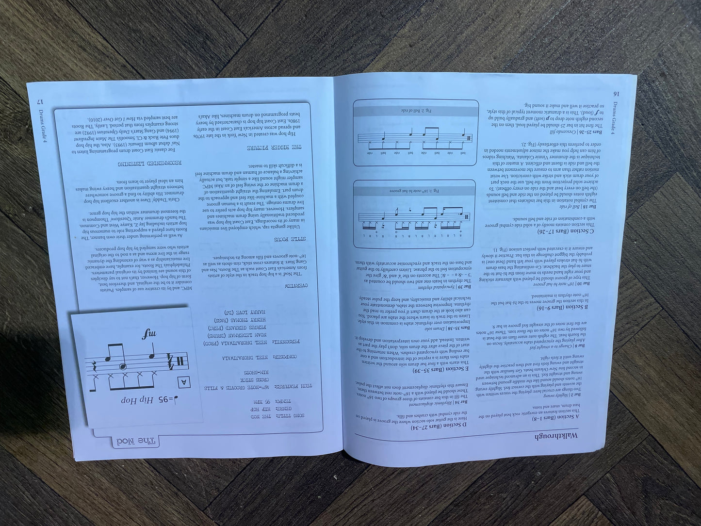 Rockschool Drums Grade 4 Drum Book/ Music Notation #NA57