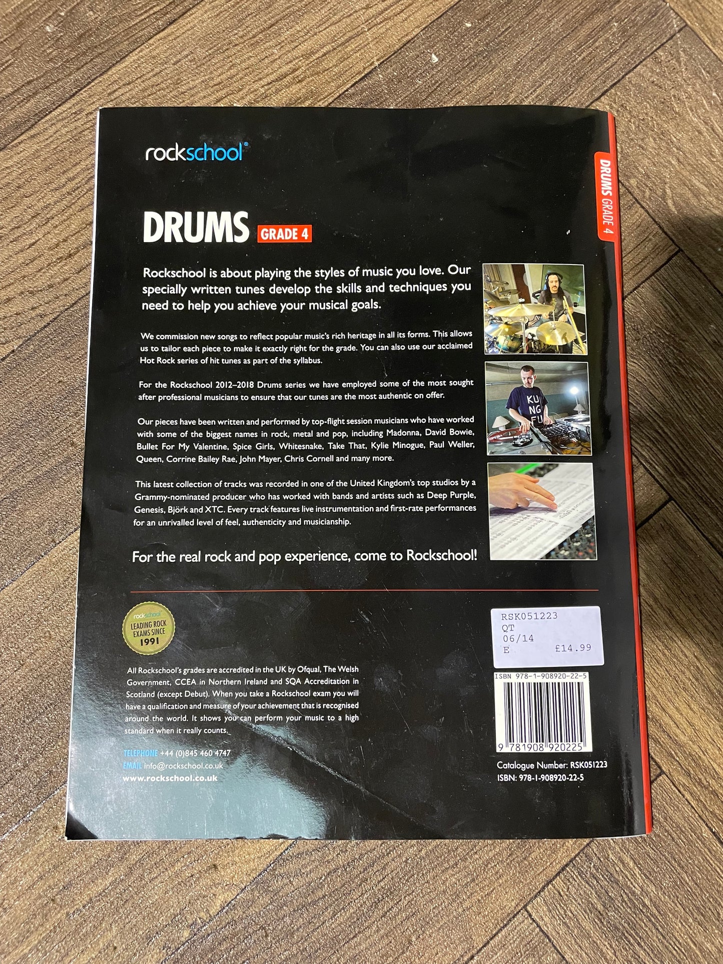 Rockschool Drums Grade 4 Drum Book/ Music Notation #NA57