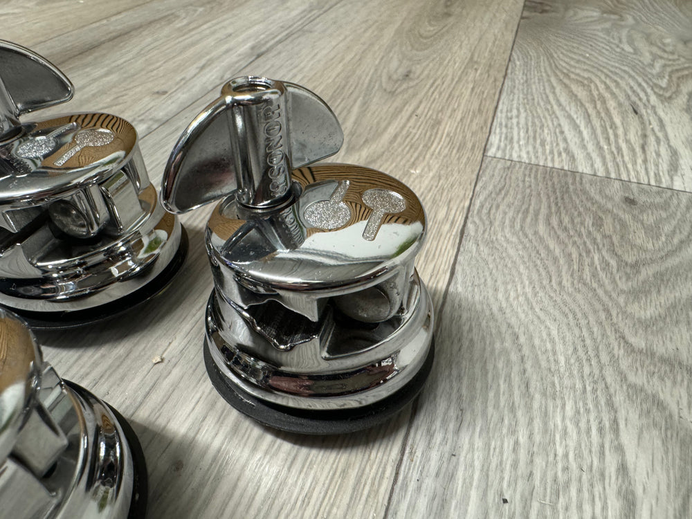 SONOR Floor Tom Drum Leg Holders Hardware Mounts x3 #VK113