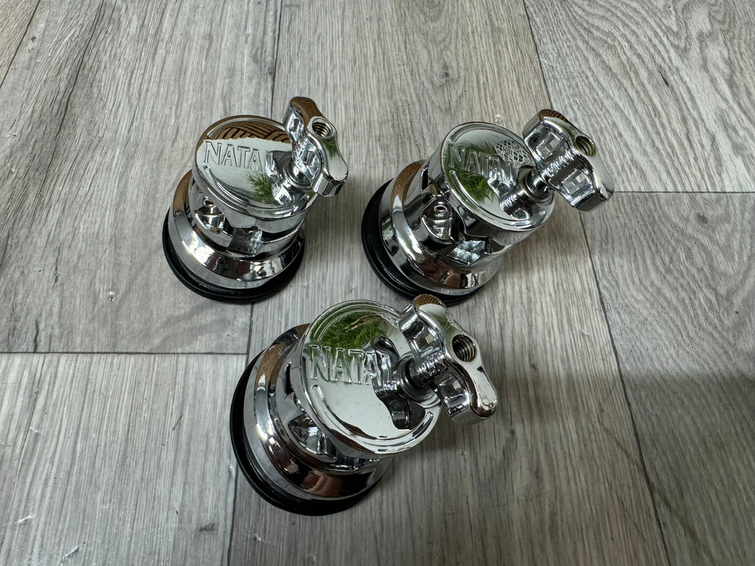 Natal Arcadia Floor Tom Drum Leg Holders Hardware Mounts x3 #WV6