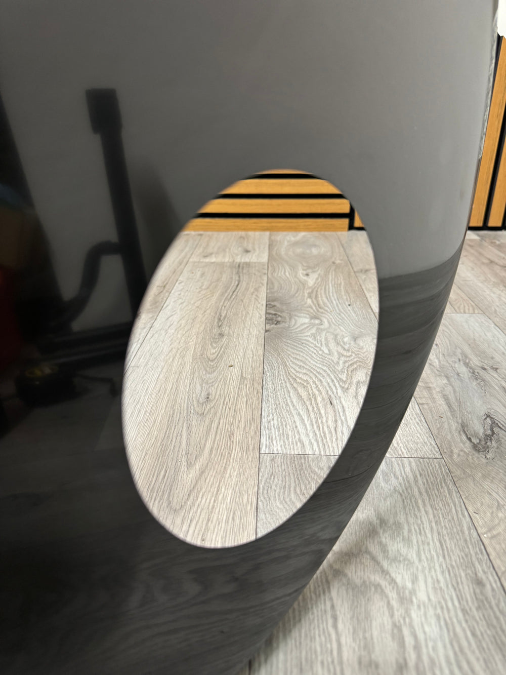 Black Resonant Bass 22" Drum Head / Port Hole #OQ97