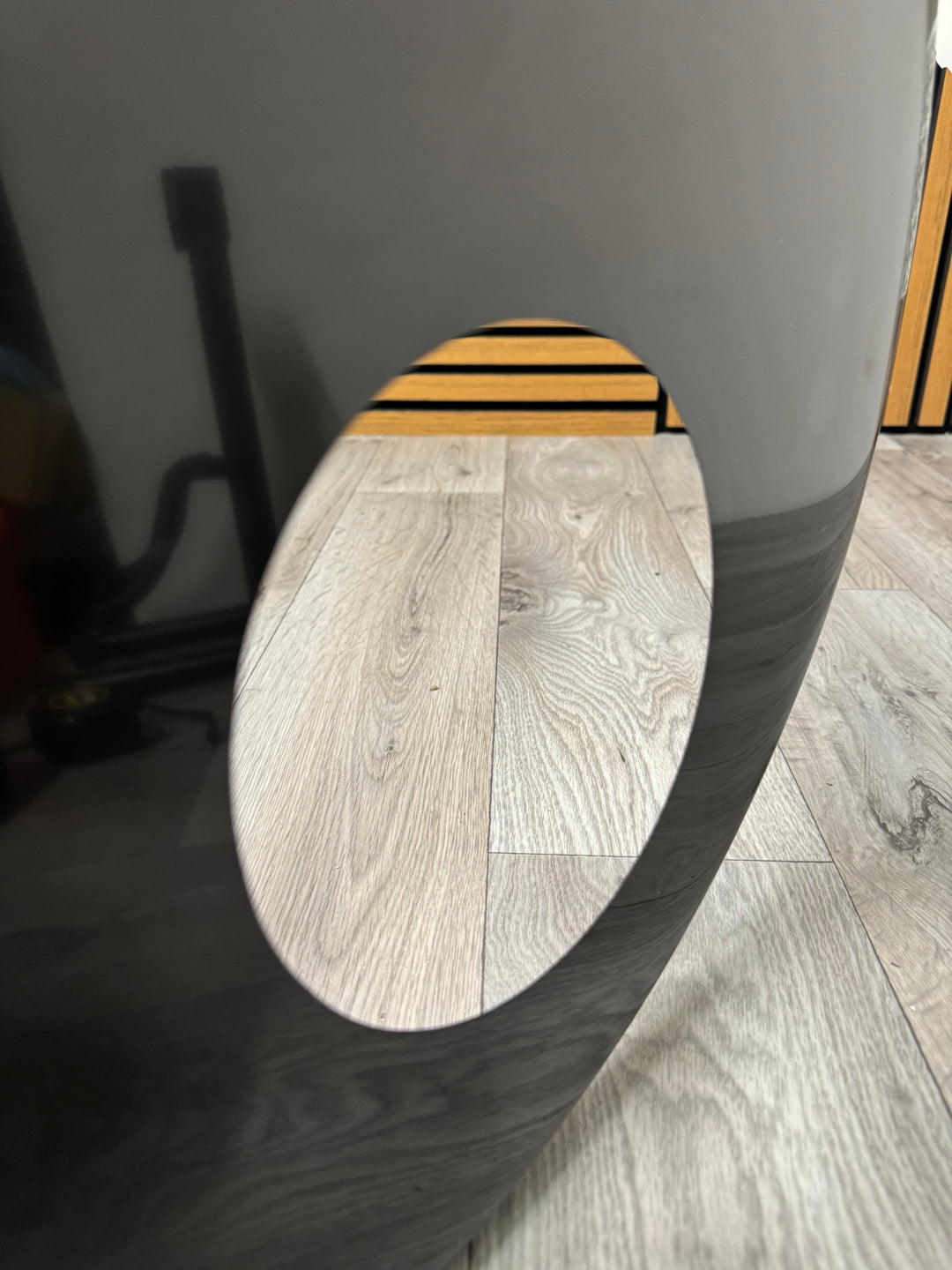 Black Resonant Bass 22" Drum Head / Port Hole #OQ97