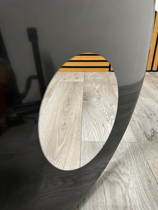 Black Resonant Bass 22" Drum Head / Port Hole #OQ97