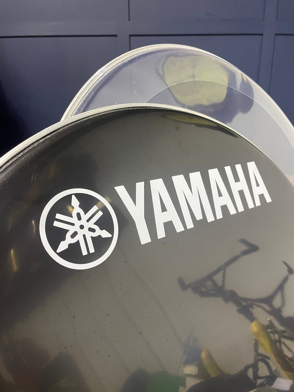 Yamaha Bass 20" Drum Heads (Pair) / Black & Clear #NB81