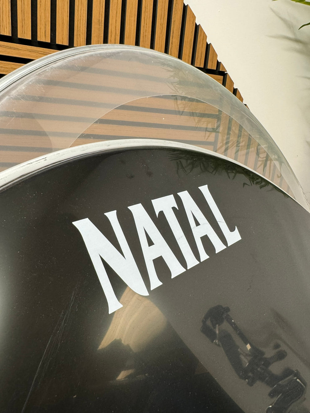 Natal Bass 22" Drum Heads (Pair) / Black & Remo Clear #WV18