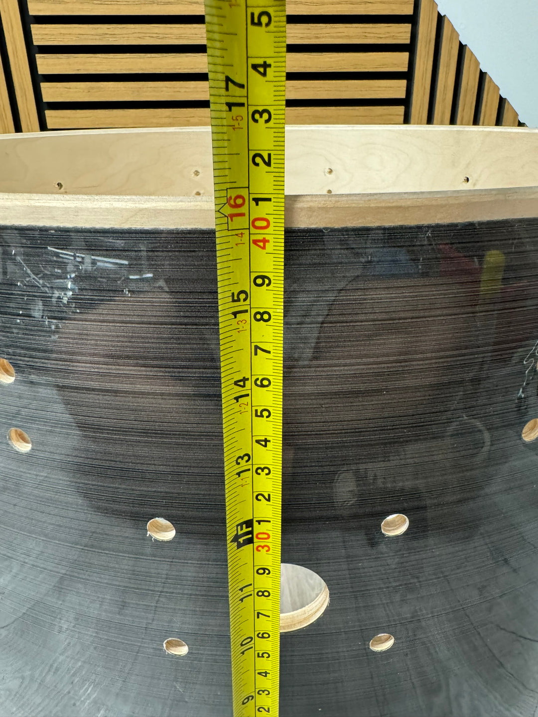 Natal Arcadia Bass Drum Shell 22”x16” Bare Wood Project #WV23