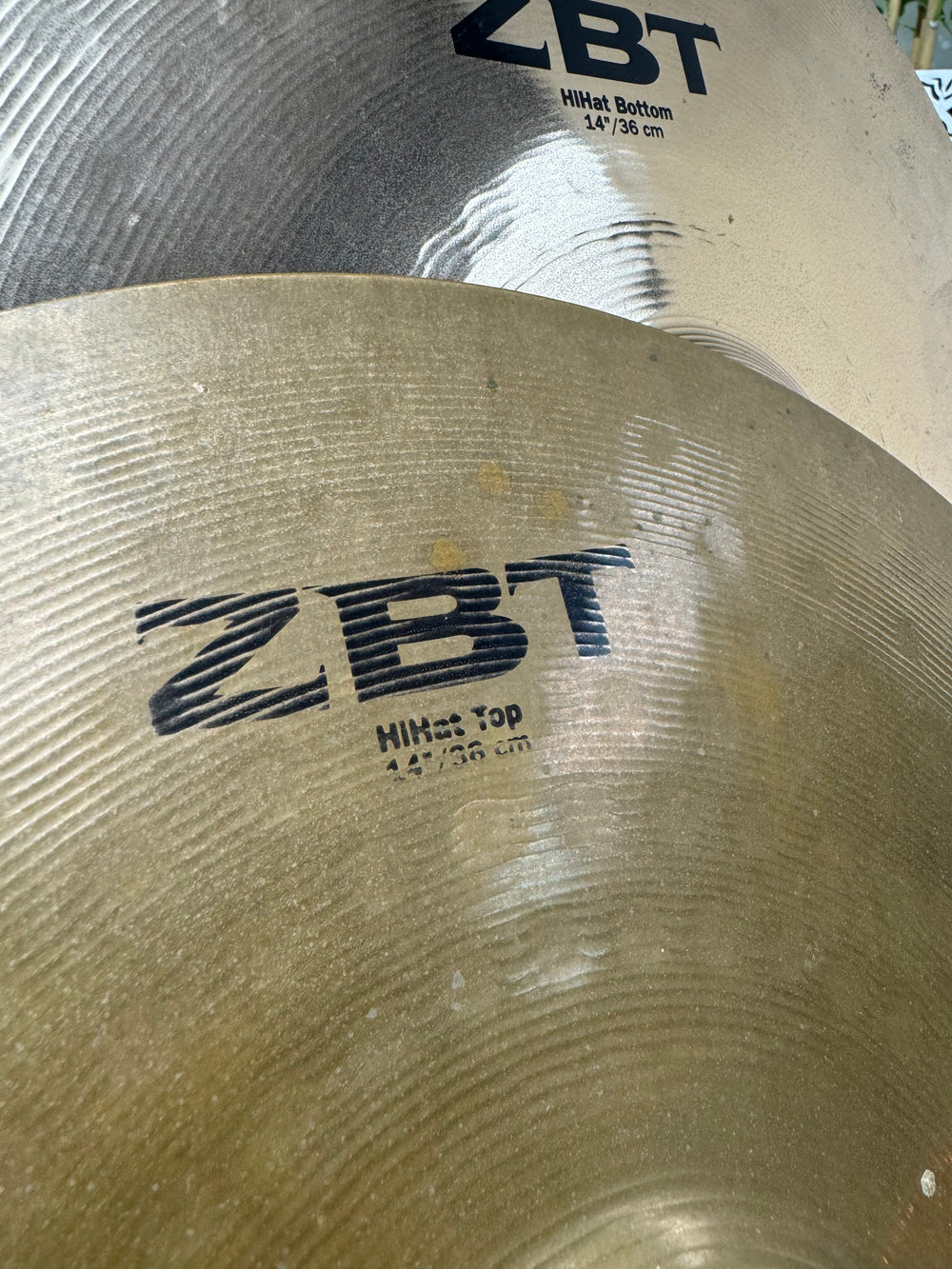 Zildjian ZBT Hi Hats 14”/35cm Cymbals (Pair) #OC57