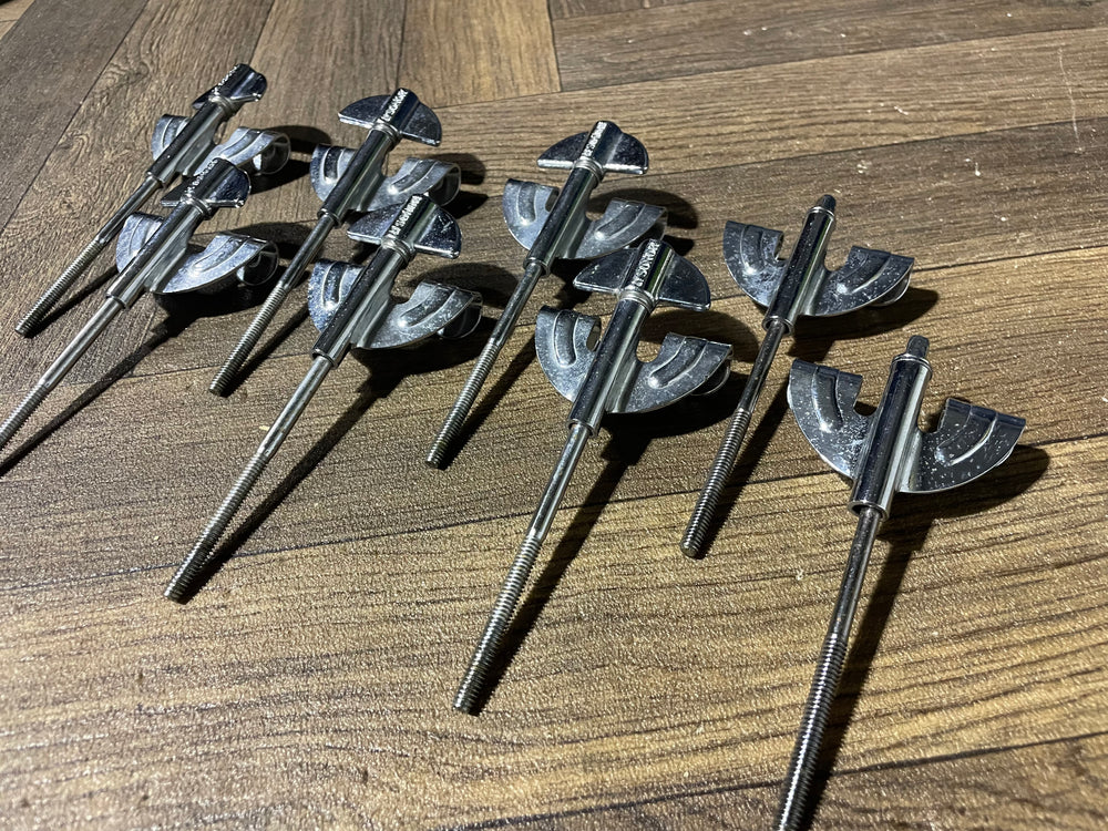 Sonor Bass Drum Tension Rods and Claws Hardware x8 #NB92