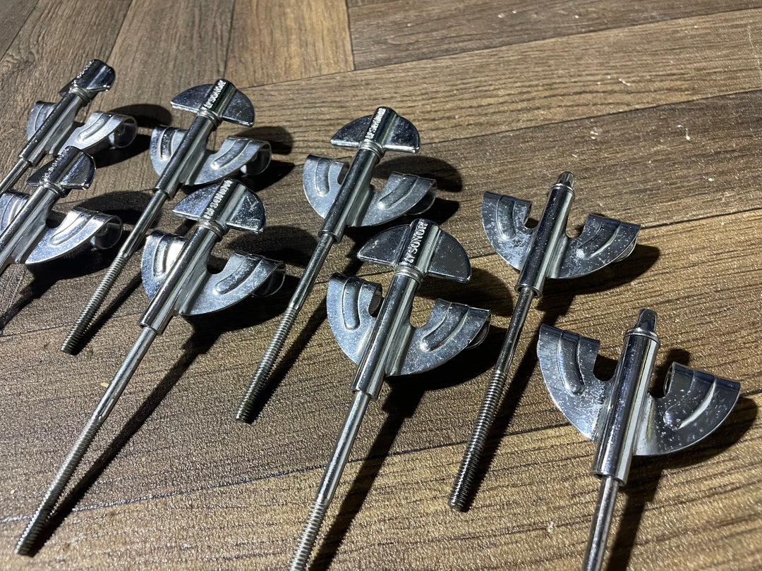 Sonor Bass Drum Tension Rods and Claws Hardware x8 #NB92