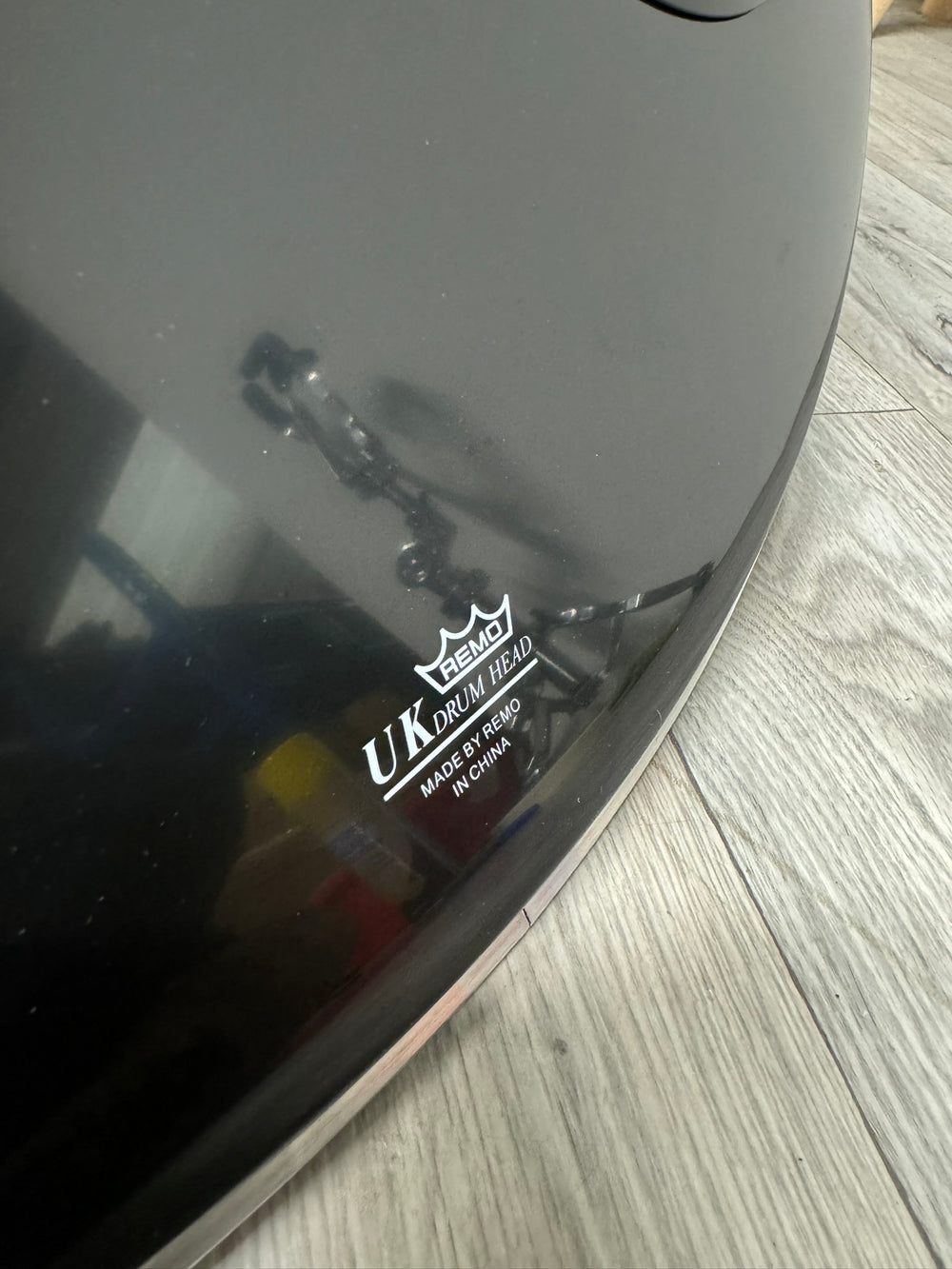 Ludwig Bass 24" Drum Heads (Pair) by Remo / Black & Clear #WW11