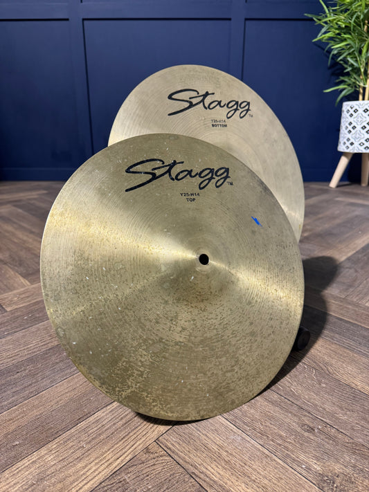 Stagg Y25-H14 Hi Hats 14”/36cm Hi Hat Cymbals (Pair) #MU28