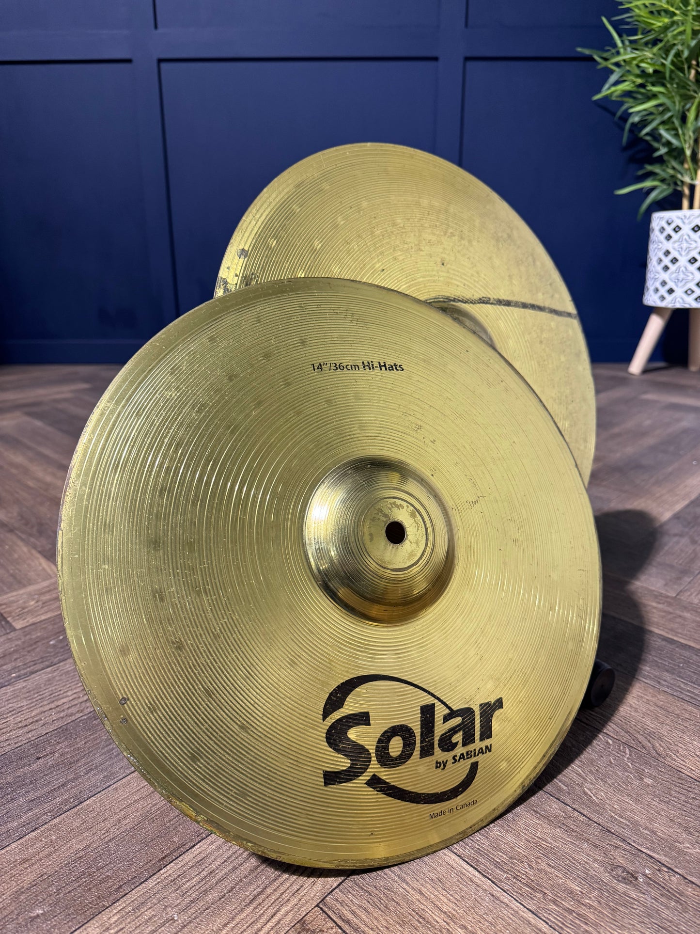 Solar by Sabian Hi Hats 14”/36cm Hi Hat Cymbals (Pair) #MU30