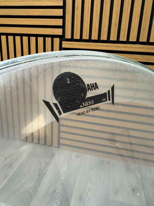 Yamaha by Remo Bass 22" Drum Heads (Pair) / Black & Clear #WQ1