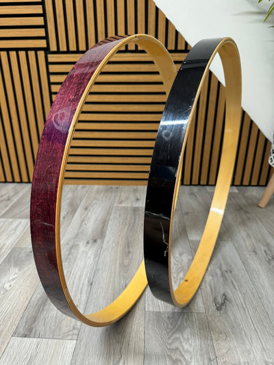 TAMA Rockstar Bass Drum 22” Wooden Hoops Rims Hardware (Pair) #WF131