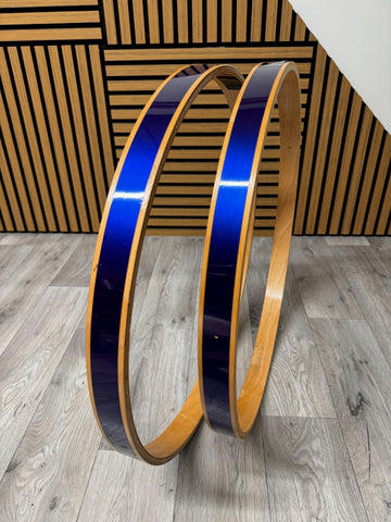 Yamaha Bass Drum 22” Wooden Hoops Rims Hardware (Pair) #WQ7