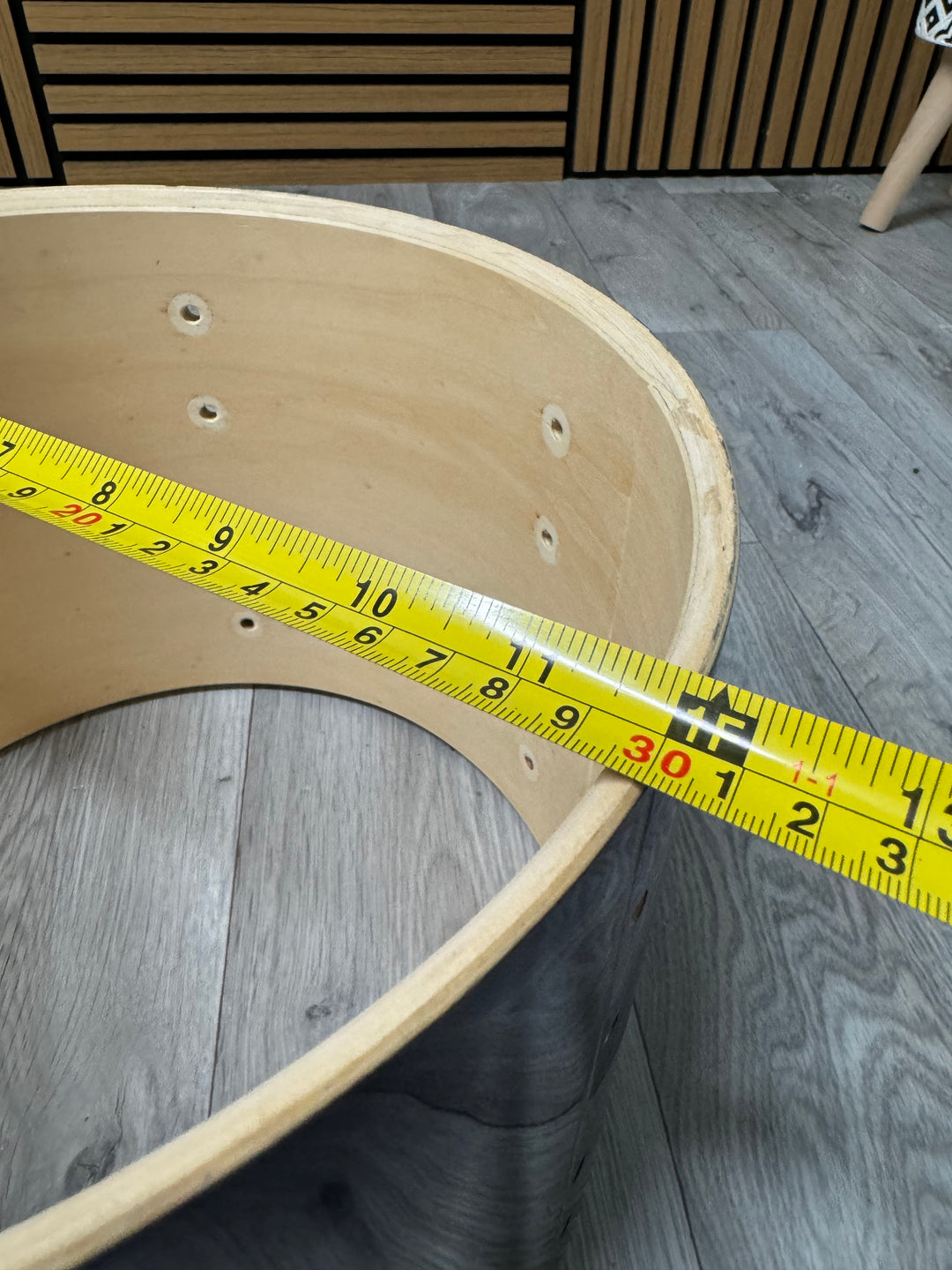 Pearl Export ELX Tom Drum Shell 12”x9” Bare Wood Project #OR30